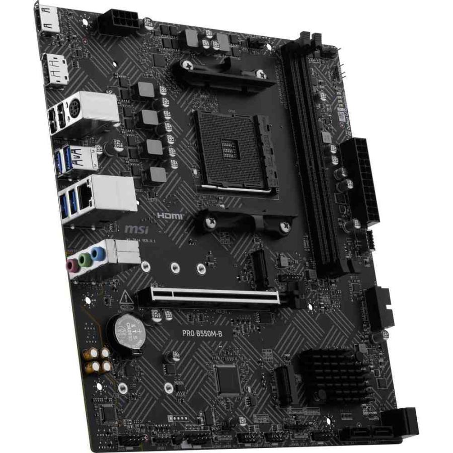 MSI PRO B550M-B AMD B550チップセット搭載、コストパフォーマンスに優れるDDR4メモリ対応のMicro-ATXマザーボード_2