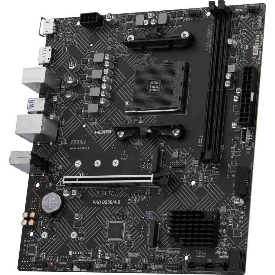 MSI PRO B550M-B AMD B550チップセット搭載、コストパフォーマンスに優れるDDR4メモリ対応のMicro-ATXマザーボード_3