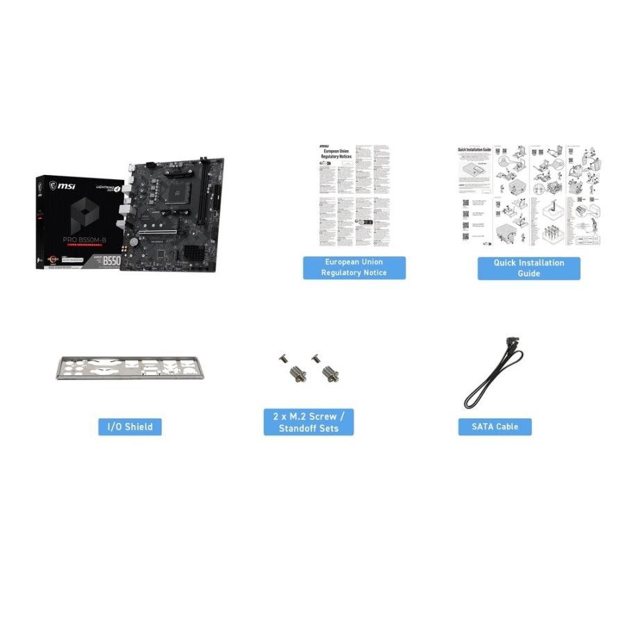 MSI PRO B550M-B AMD B550チップセット搭載、コストパフォーマンスに優れるDDR4メモリ対応のMicro-ATXマザーボード_6