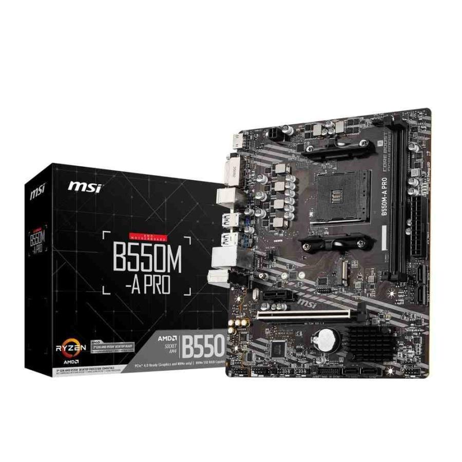 MSI B550M-A PRO AMD B550チップセット搭載、コストパフォーマンスに