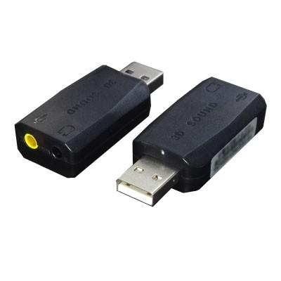 変換名人 USB-SHS USBアダプタ(USB音源 5.1chサウンド) アナログヘッドセットのUSB化に最適｜pc-koubou