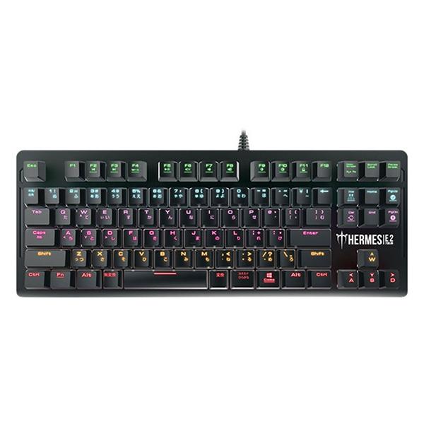 Gamdias Hermes E2 7 Color Mechanical Keyboard 91キー日本語配列キーボード Usb接続 買い誠実