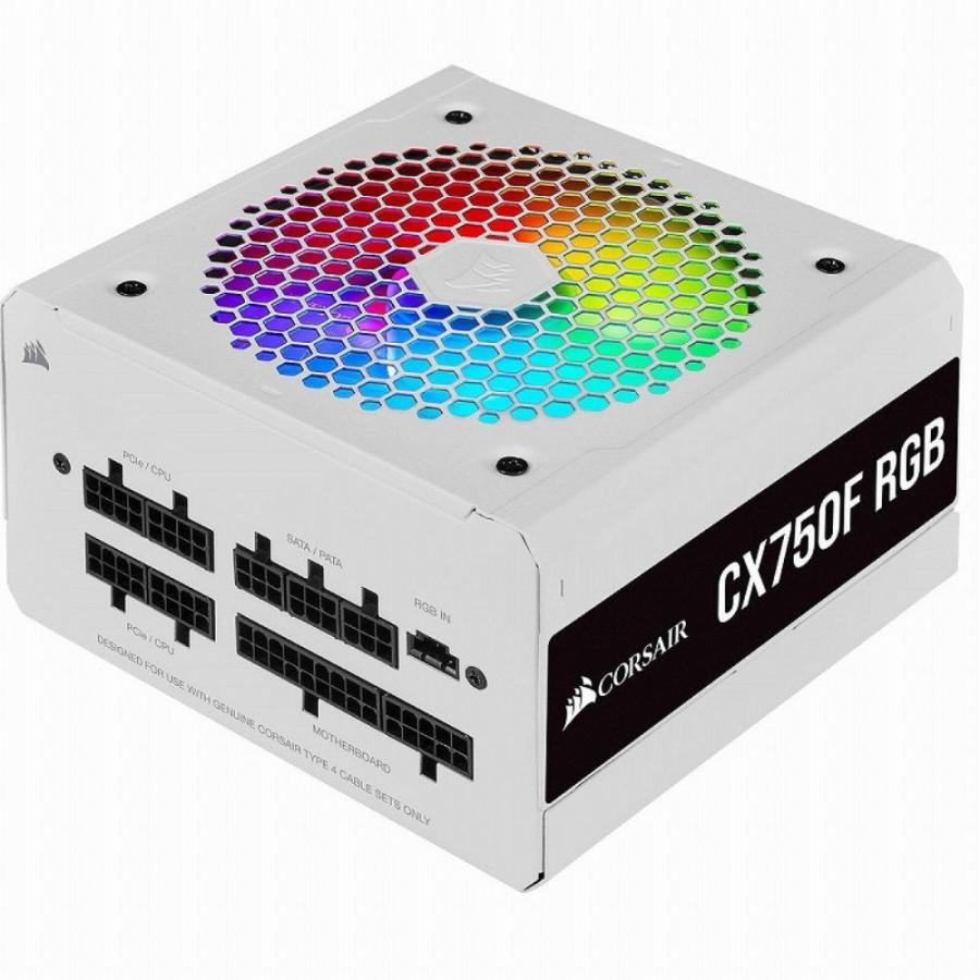 Corsair Cx750f Rgb Wht 12v出力1系統750w電源ユニット Cp Jp スーパーセール期間限定 Argbファン搭載 ホワイト