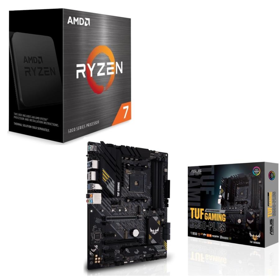 パーツセット AMD Ryzen 7 5800X BOX 65％以上節約 ASUS + GAMING セット B550-PLUS TUF 2022 新作