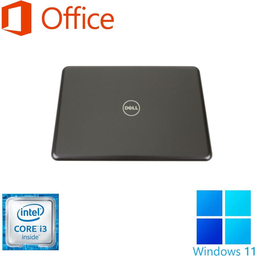 中古 ノートパソコン Windows11搭載 Office付 新品SSD512GB メモリ8GB 第6世代 Corei3 13.3型 大画面 カメラ内蔵 USB3.0 無線LAN デル DELL3380 等 アウトレット｜pc-m｜04