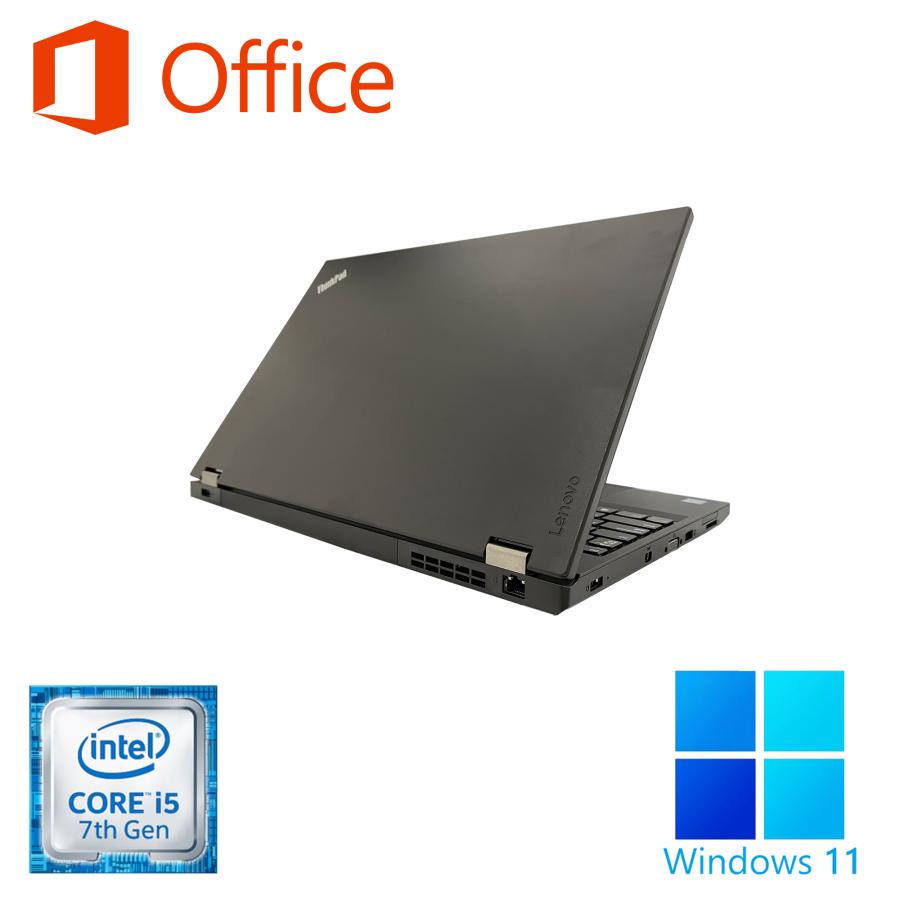 Windows11 ノートパソコン ノートPC 中古パソコン  MicrosoftOffice2019 第7世代COREi5 メモリ8GB 新品SSD512GB 15.6型 内蔵 テンキー/レノボ L570｜pc-m｜03