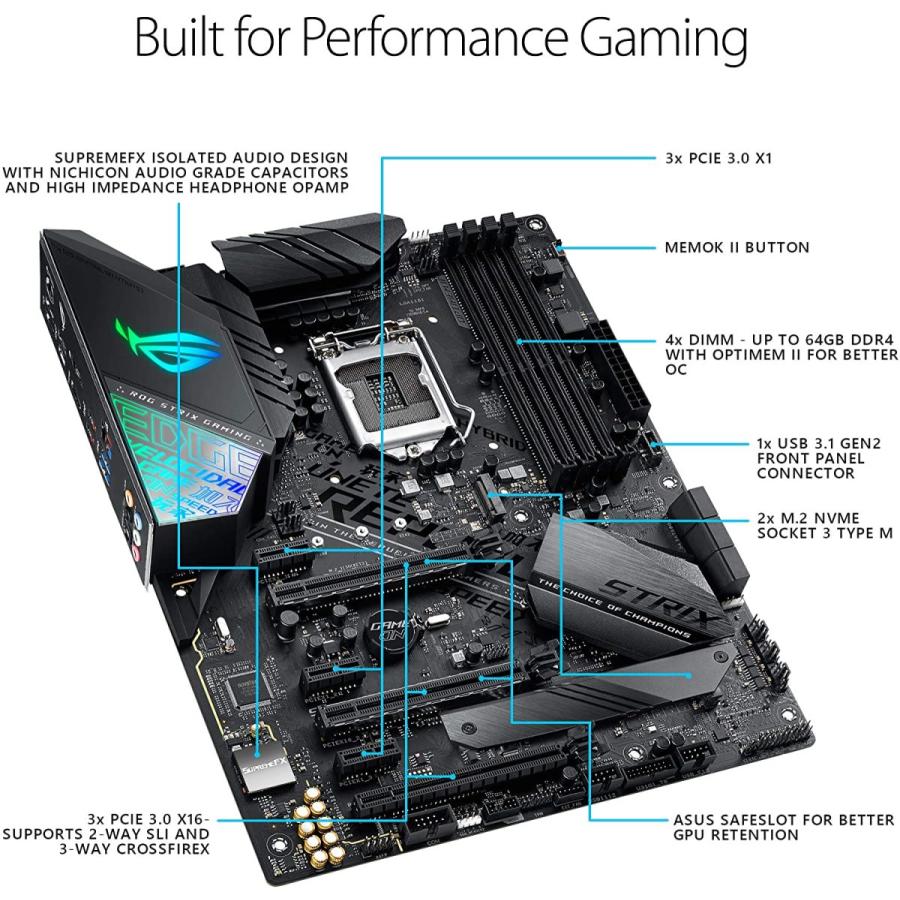 Asus Intel Z390 搭載 Lga1151対応 マザーボード Rog Strix Z390 F Gaming Atx パソコン専門店pc M 通販 Yahoo ショッピング