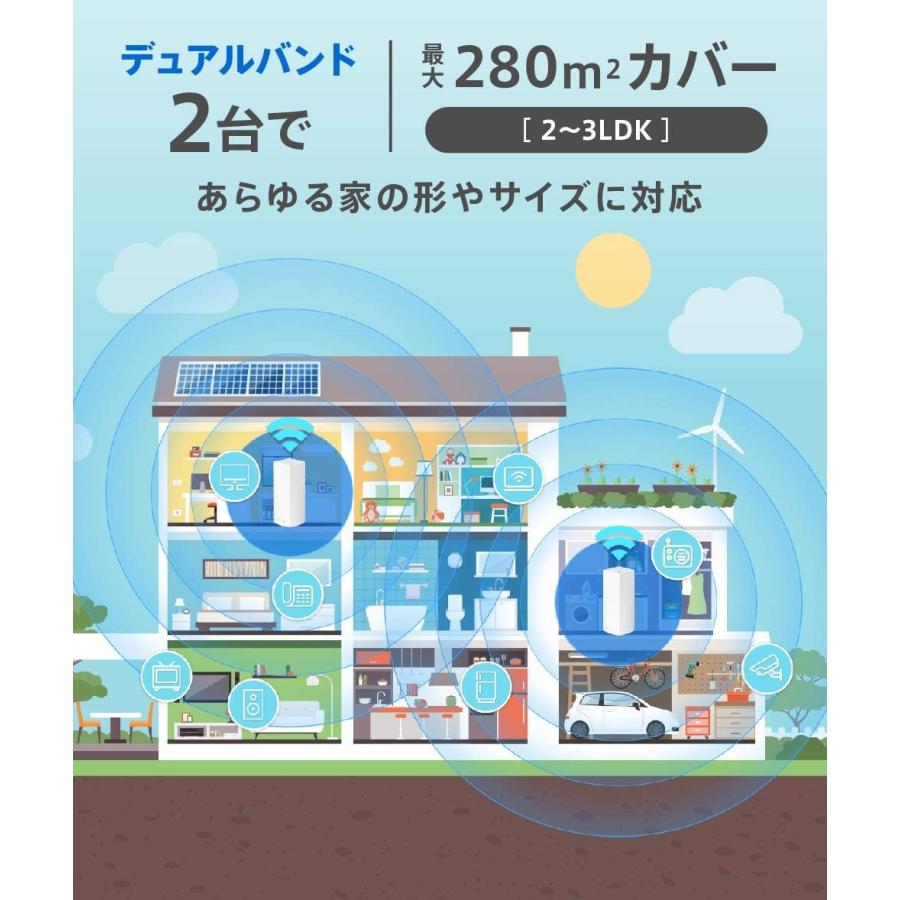 人気絶頂 Linksys Velop メッシュ Wifi 無線lan Ac1300 867 400mbps デュアルバンド2台セット 2 3ldk 最大280m2 リンクシス 史上最も激安 Kasam Org