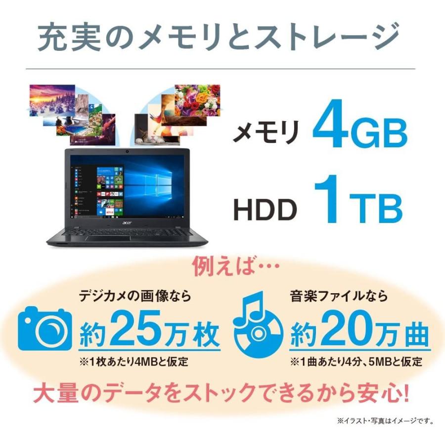 Acer ノートパソコン Aspire E 15 第7世代core I3 15 6型fhd ブラック 4gb 1tb ドライブなし Windows 10 E5 576 N34g K Wps Office パソコン専門店pc M 通販 Yahoo ショッピング