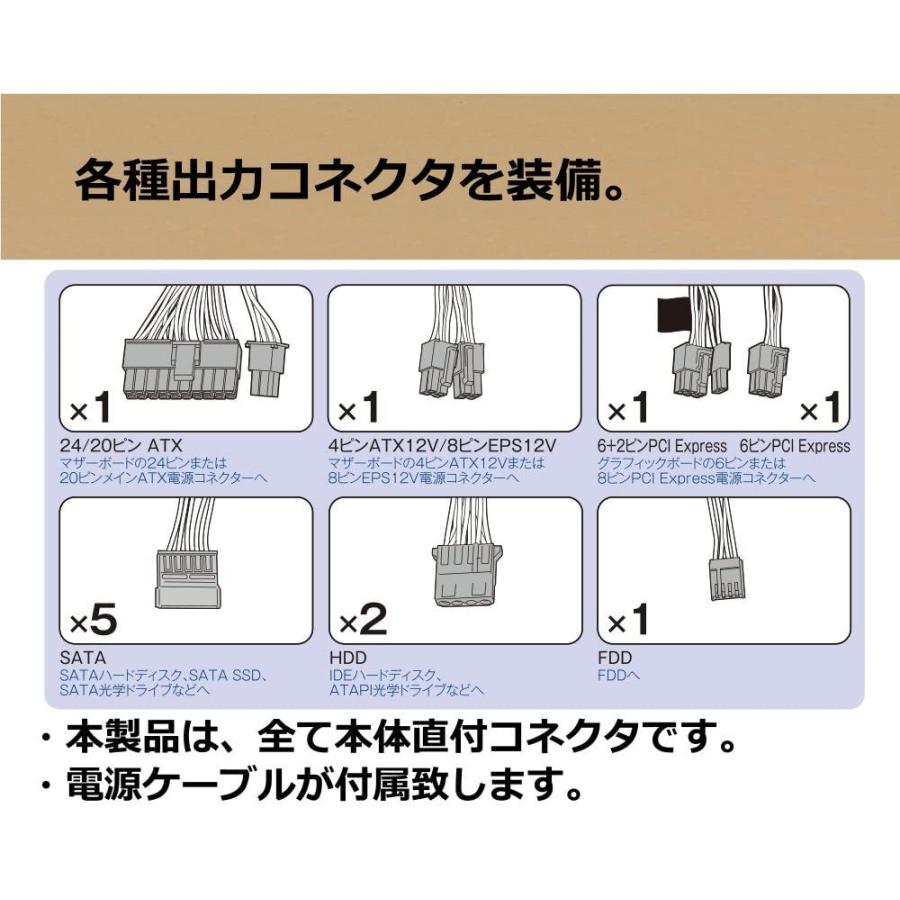 玄人志向 Standardシリーズ 80 Plus 600w Atx電源 Krpw L5 600w 80 送料無料 パソコン専門店pc M 通販 Yahoo ショッピング