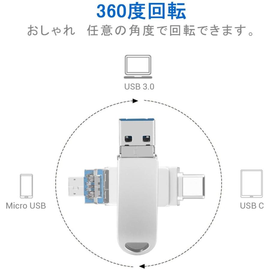 Eltd Usbメモリ32gb フラッシュメモリー Otgメモリー Micro Usb Usb3 0 Type C 3in1 デュアルメモリ 高速データ転送 送料無料 パソコン専門店pc M 通販 Yahoo ショッピング
