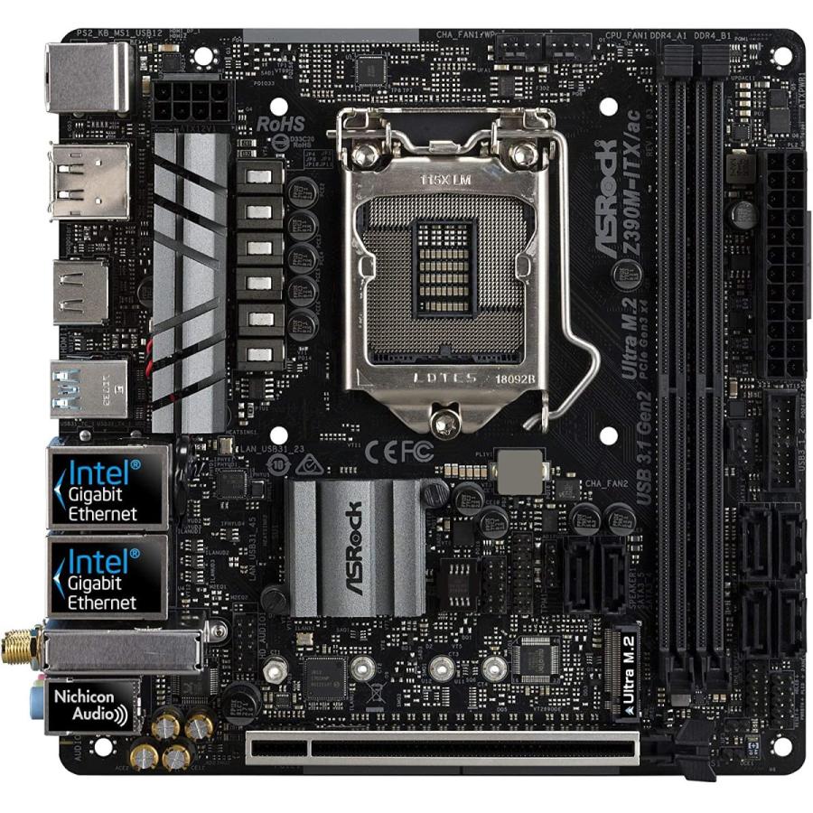 ASRock Intel Z390 チップセット搭載 Mini-ITX マザーボード Z390M-ITX 