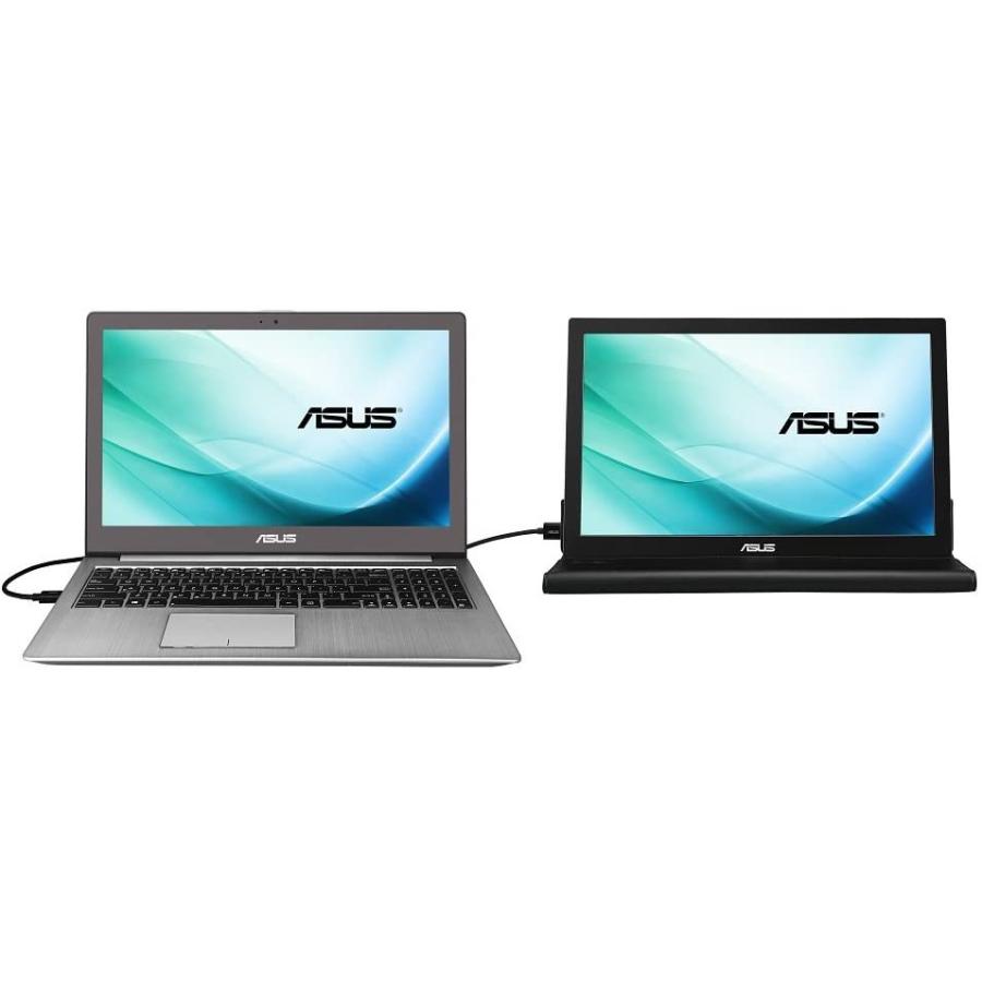 ASUS MB169B+ モバイルモニター モバイルディスプレイ 薄さ8mm・軽量