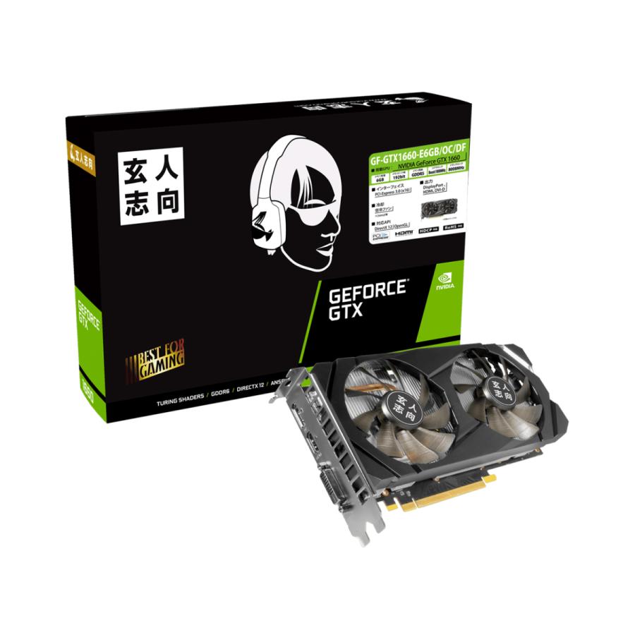 玄人志向 NVIDIA GeForce GTX 1660 搭載 グラフィックボード 6GB 