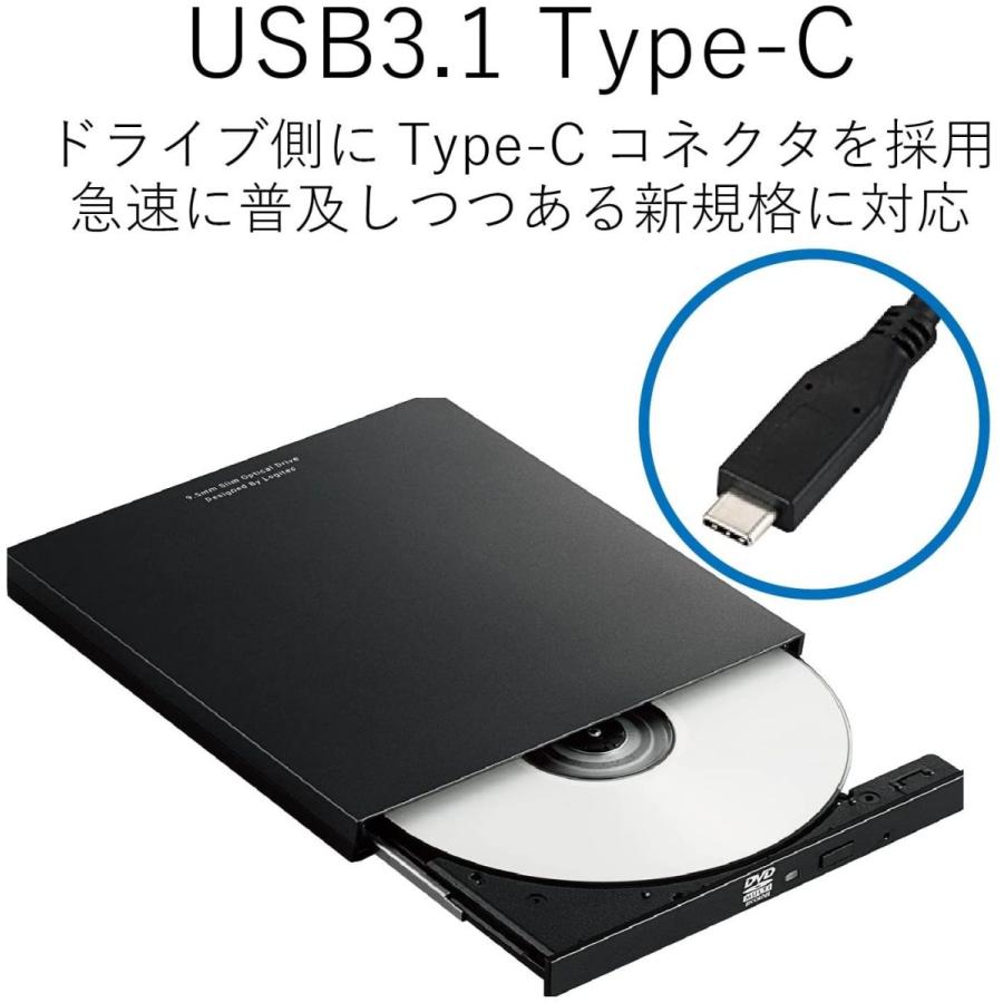 ロジテック DVDドライブ 外付け ポータブル USB3.0 USBType-Cコネクタ付 Microsoft Surface対応 書き込みソフト  送料無料 :202104051611:パソコン専門店PC-M 通販 