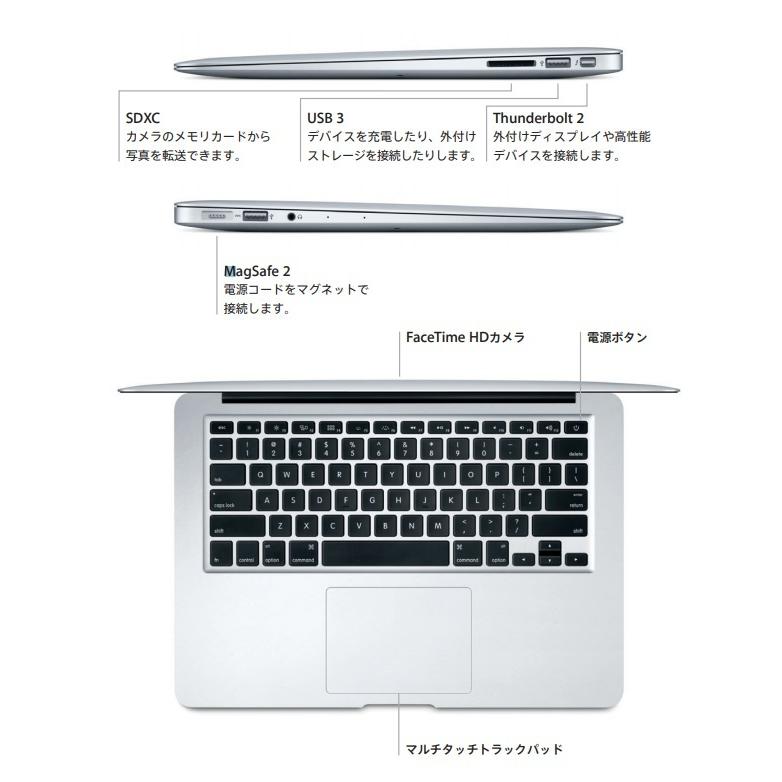 中古 Apple MacBook Air 13インチ, 2.2GHzデュアルコアIntel Core i7