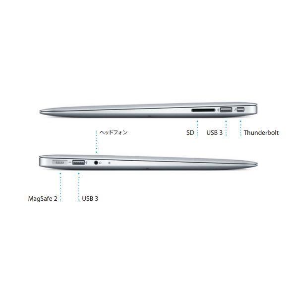 中古 Apple MacBook Air 13インチ, Core i5-3427U  1.80GHz メモリ4GB SSD128GB Mid2012 [ET201245155]　訳あり商品｜pc-m｜02