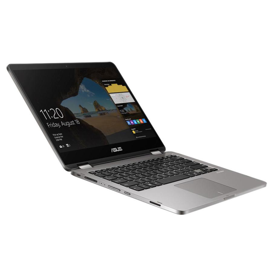 ASUS ノートパソコン VivoBook Flip【日本正規代理店品】Windows10/14.0型/128GB SSD/Celeron N3350/4GB/TP401NA-128GS/Aの画像