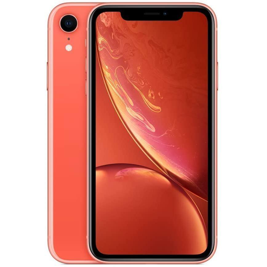 iPhone XR 本体 コーラル スマートフォン 128GB SIMフリー 通常動作品 