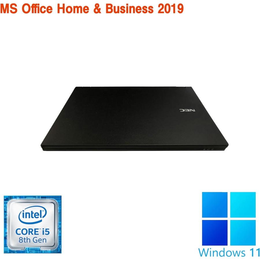 ノートパソコン Windows11 ノートPC 中古パソコン MS Office2021 第8世代Core i5 SSD256GB メモリ16GB 15.6インチ 大画面 テンキー/WIFI/HDMI NEC VX-5｜pc-m｜04