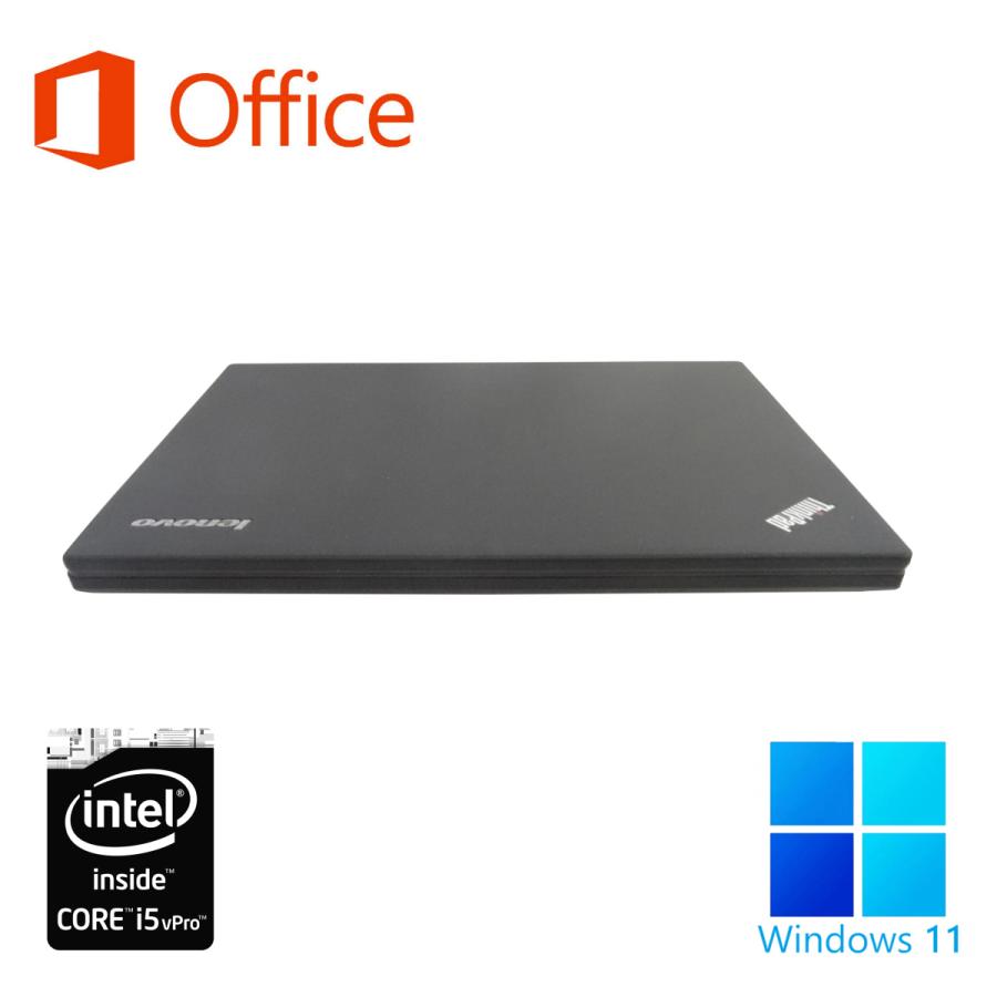 ノートパソコン ノートPC 中古パソコン 軽量 MS Office2019 Win11 第5世代Core i5 メモリ8GB 高速SSD512 12.5型 USB3.0 カメラ Bluetooth ThinkPad レノボX250｜pc-m｜05