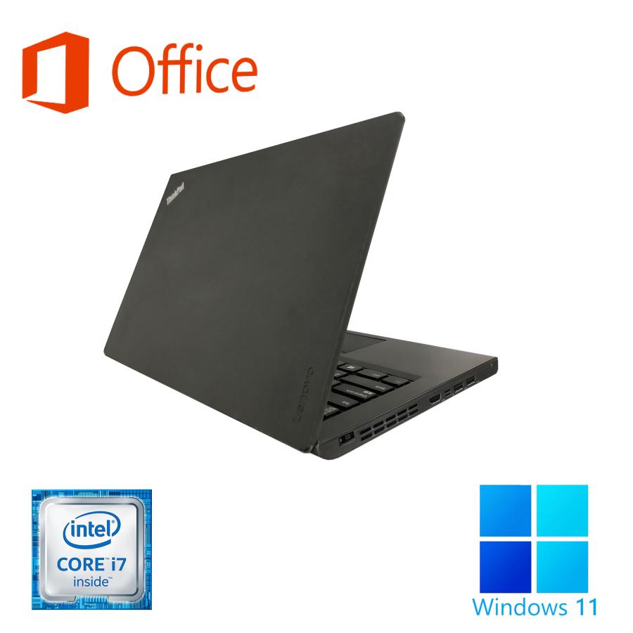 ノートパソコン ノートPC Win11  中古パソコン Corei5 第6世代 MS Office2019高速SSD256GB 大容量メモリ8GB 内蔵カメラ 12.5型 レノボ ThinkPad X260の画像