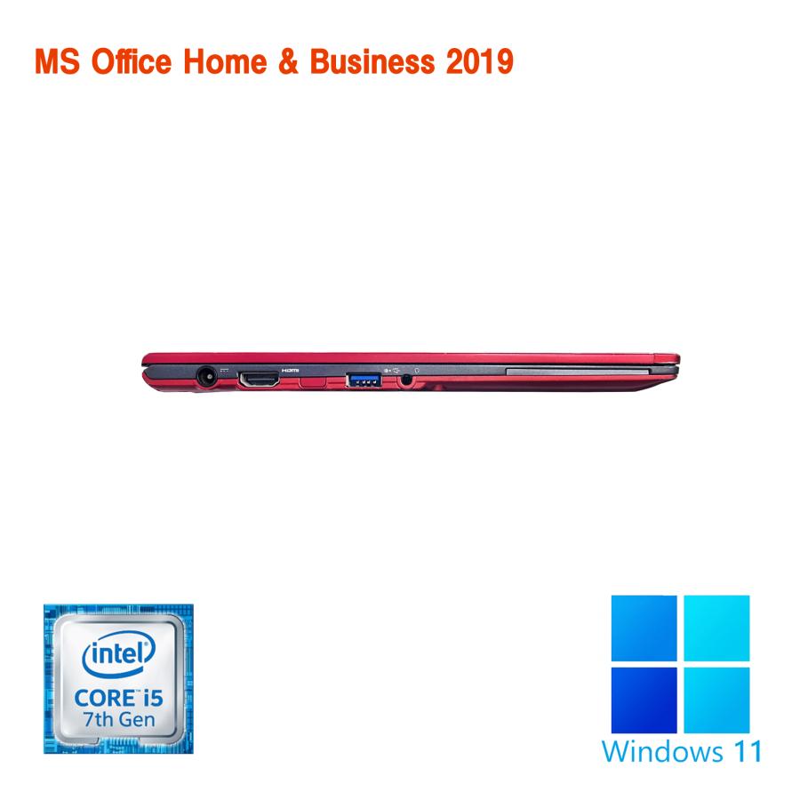 ノートパソコン 中古パソコン MicrosoftOffice SSD256GB/8GB メモリ 第7世代Corei5 Windows11 HDMI カメラ 薄い 13.3型 FULL HD 富士通 U937｜pc-m｜05