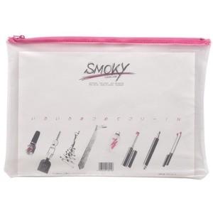 (業務用100セット) LIHITLAB クリアケース/書類入れ 〔A4サイズ/マチなし〕 ビニール製 半透明 横型 F-267 桃