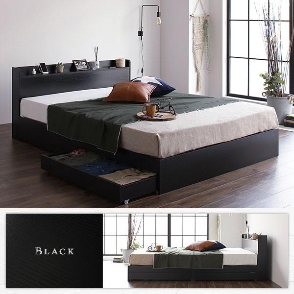 FranceBed スラットベッド 引き出し付き ブラウン