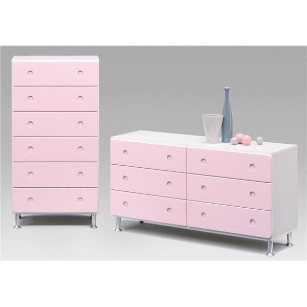 ハイチェスト タンス 6段 幅60cm ピンク 日本製 引き出しスライドレール ベッドルーム 寝室 リビング 完成品 タンス ハイチェスト 6段 幅60cm ピンク 日本製 引き出しスライドレール ベッドルーム 寝室 リビング 完成品