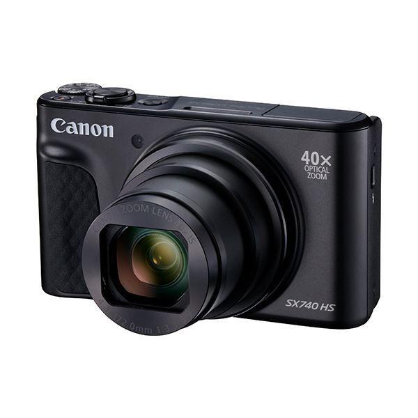 キヤノン デジタルカメラPowerShot SX740 HS ブラック 2955C004 1台(60848円)