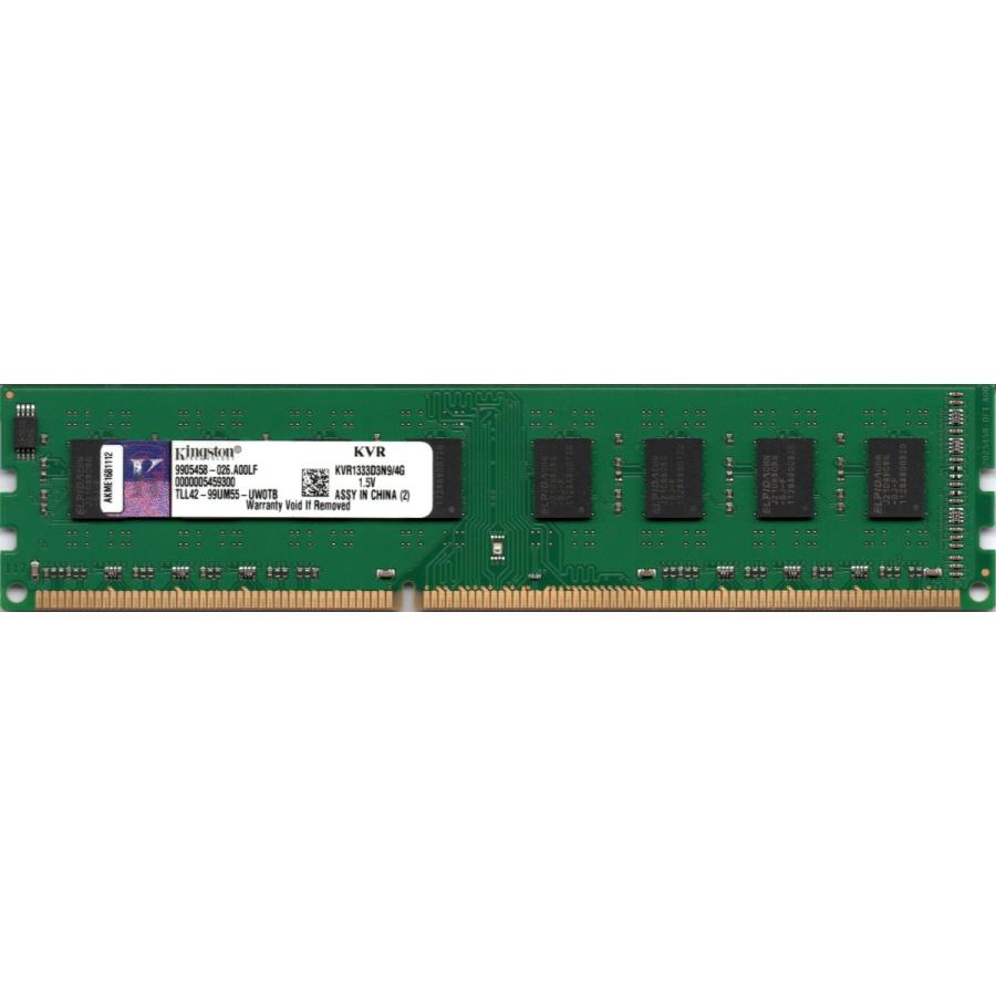 Kingston PC3-10600U (DDR3-1333) 4GB 240ピン DIMM デスクトップパソコン用メモリ 型番 ...