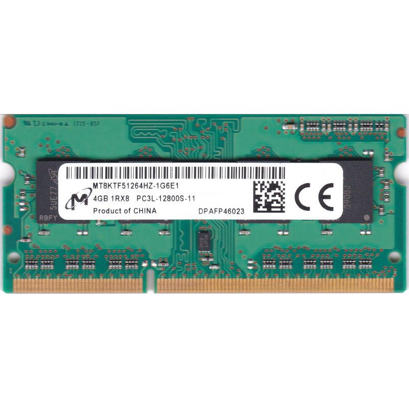 Micron 低電圧メモリ PC3L-12800S (DDR3L-1600) 4GB SO-DIMM 204pin ノートパソコン用メモリ型番:MT8KTF51264HZ-1G6E1 両面実装 (1Rx8) 動作保証品【中古】 :12800S-4Gx1-Micron-PC3L:電子部品商会 - 通販 - Yahoo!ショッピング Micron 低電圧メモリ PC3L-12800S (DDR3L-1600) 4GB SO-DIMM 204pin ノートパソコン用メモリ型番:MT8KTF51264HZ-1G6E1 両面実装 (1Rx8) 動作保証品【中古】 :12800S-4Gx1-Micron-PC3L:電子部品商会 - 通販 - Yahoo!ショッピング