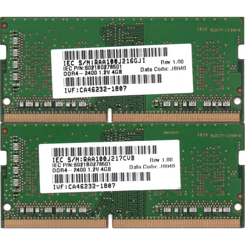 SAMSUNG サムスン PC4-19200 (DDR4-2400) 4GB x 2枚 合計8GB SO-DIMM 260pin ノートパソコン用メモリ 片面実装 (1Rx16)の2枚組 動作保証品【中古】 :19200S-4Gx2-SAMSUNG-1:電子部品商会 - 通販 - Yahoo!ショッピング SAMSUNG サムスン PC4-19200 (DDR4-2400) 4GB x 2枚 合計8GB SO-DIMM 260pin ノートパソコン用メモリ 片面実装 (1Rx16)の2枚組 動作保証品【中古】 :19200S-4Gx2-SAMSUNG-1:電子部品商会 - 通販 - Yahoo!ショッピング