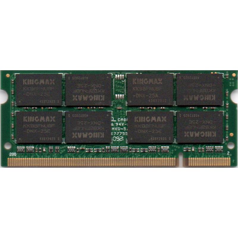 KINGMAX PC2-6400S (DDR2-800) 2GB SO-DIMM 200pin ノートパソコン用メモリ 型番：KSDE88F ...