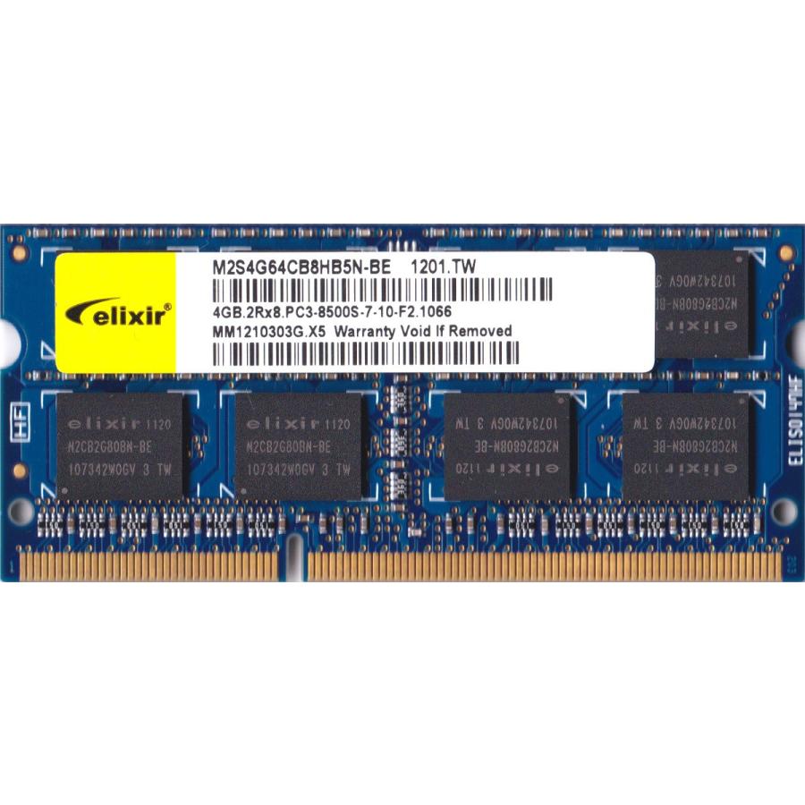 シー・エフ・デー販売 Elixir ノート用メモリ DDR3 SO-DIMM PC3-8500 CL7 4GB D3N1066Q-4G 両面実装 (2Rx8) 動作保証品 :8500S-4Gx1-CFD-D3N1066Q-4G:電子部品商会 - 通販 - Yahoo!ショッピング シー・エフ・デー販売 Elixir ノート用メモリ DDR3 SO-DIMM PC3-8500 CL7 4GB D3N1066Q-4G 両面実装 (2Rx8) 動作保証品 :8500S-4Gx1-CFD-D3N1066Q-4G:電子部品商会 - 通販 - Yahoo!ショッピング