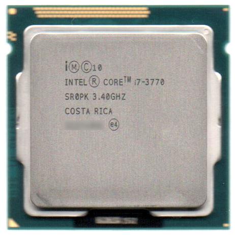 インテル Intel 第3世代 Core i7-3770 3.4GHz 4コア8スレッド 8MBキャッシュ ターボブースト時 3.9GHz 動作保証品【中古】｜pc-parts-firm