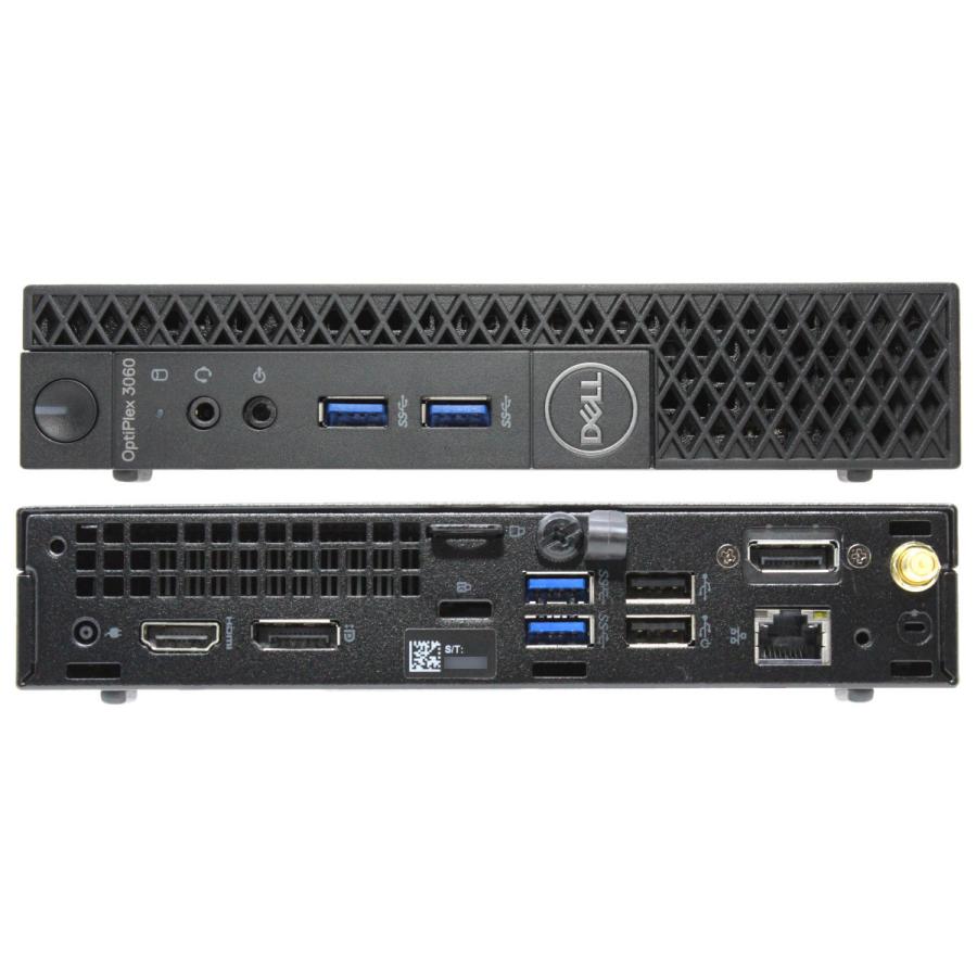 Dell OptiPlex 3060 Micro / Win 11 Pro 64bit Core i3-8100T メモリ:16GB NVMe M.2 SSD:128GB, HDD:500GB Wifi / Bluetooth キーボード/マウス【中古】 Dell OptiPlex 3060 Micro / Win 11 Pro 64bit Core i3-8100T メモリ:16GB NVMe M.2 SSD:128GB, HDD:500GB Wifi / Bluetooth キーボード/マウス【中古】