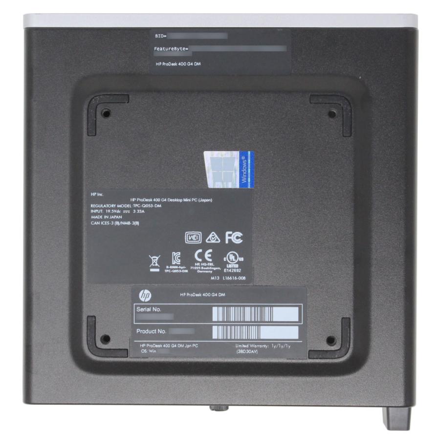 エイチピー HP ProDesk 400 G4 DM / Windows 11 Pro 64bit Core エイチピー HP ProDesk 400 G4 DM / Windows 11 Pro 64bit Core