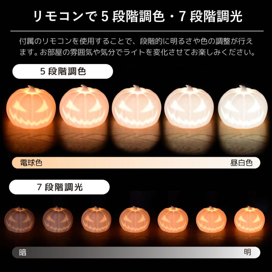 LED対応 間接照明 テーブルランプ ハロウィン 照明 インテリア おしゃれ かぼちゃのランプ カボチャ 寝室 おしゃれ 照明 3Dプリント |  | 04