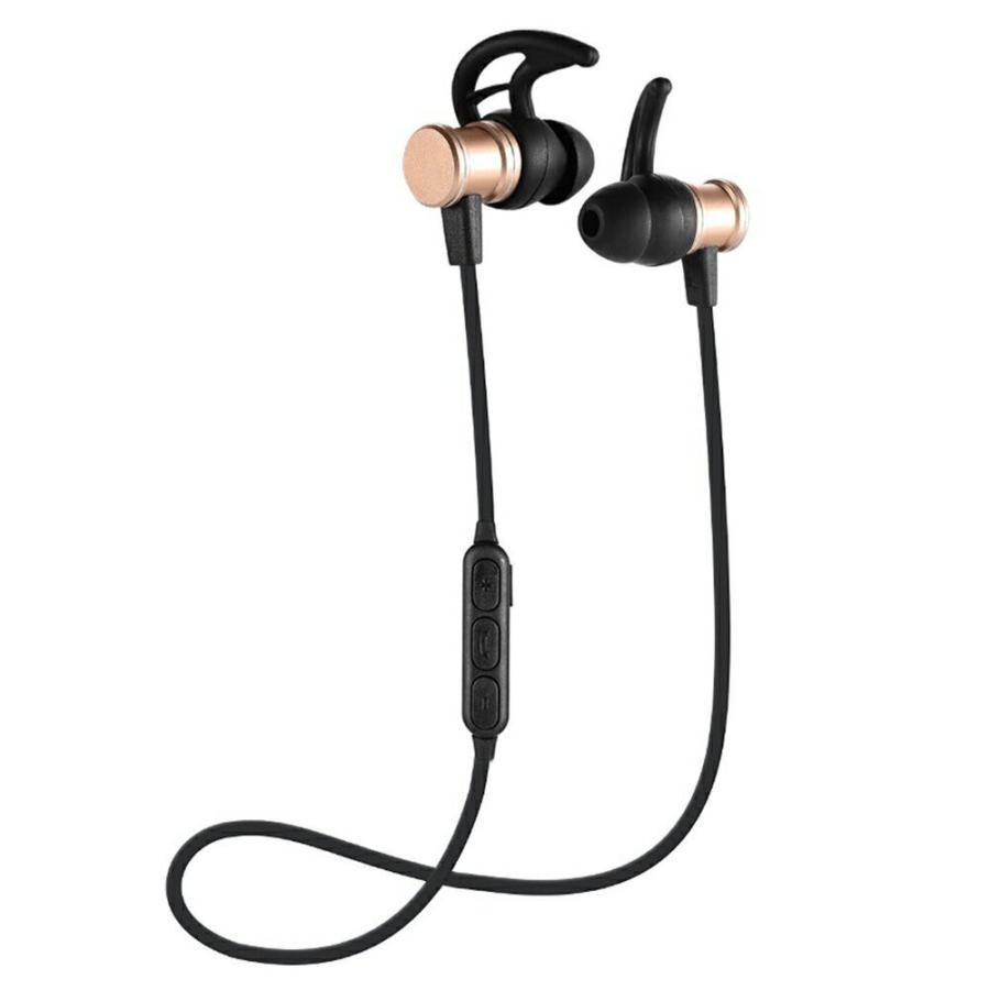 Bluetooth イヤホン ブルートゥース ワイヤレス ヘッドフォン 高音質 マイク付き マグネット付 スポーツ 両耳 防水 軽量