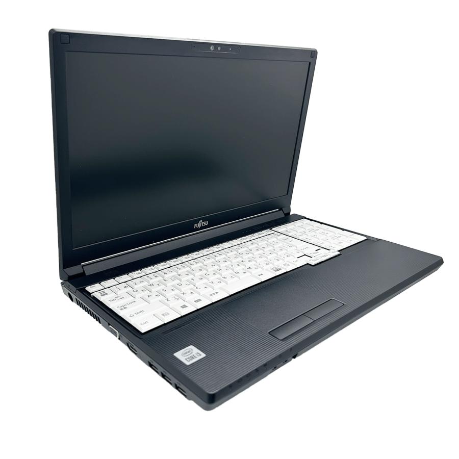 ノートパソコン 中古ノートPC 第十世代Corei5 新品SSD512GB メモリ16GB  テンキ 富士通 LIFEBOOK A5510 15.6型 Windows11 MSoffice2024 カメラ HDMI 無線 DVD-RWの画像