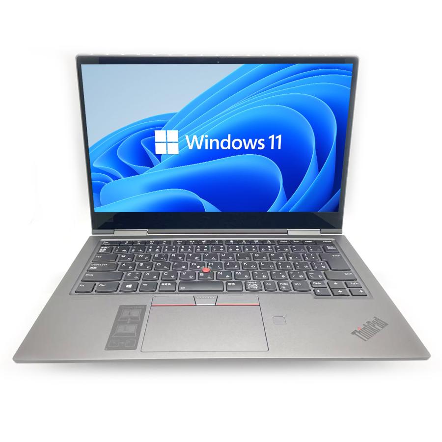 タッチスクリーン 2in1 ノートPC 第八世代Corei5 14型フルHD液晶 Windows11 MSoffice2024 メモリ8GB SSD256GB LENOVO THINKPAD X1 Yoga 第4世代  カメラ 無線 BTの画像