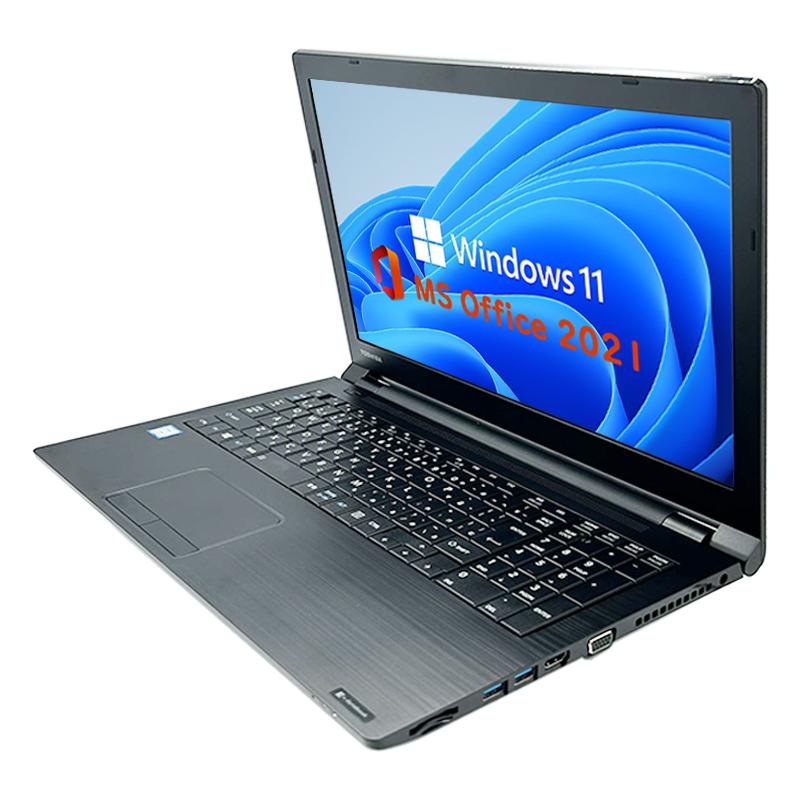 パソコン ノートパソコン ノートPC 第八世代Corei5　Windows11 MSOffice2021 メモリ8GB SSD128GB  東芝 Dynabook B65 15.6型 DVD-RW テンキー BT 無線  HDMI｜pc-stp｜03