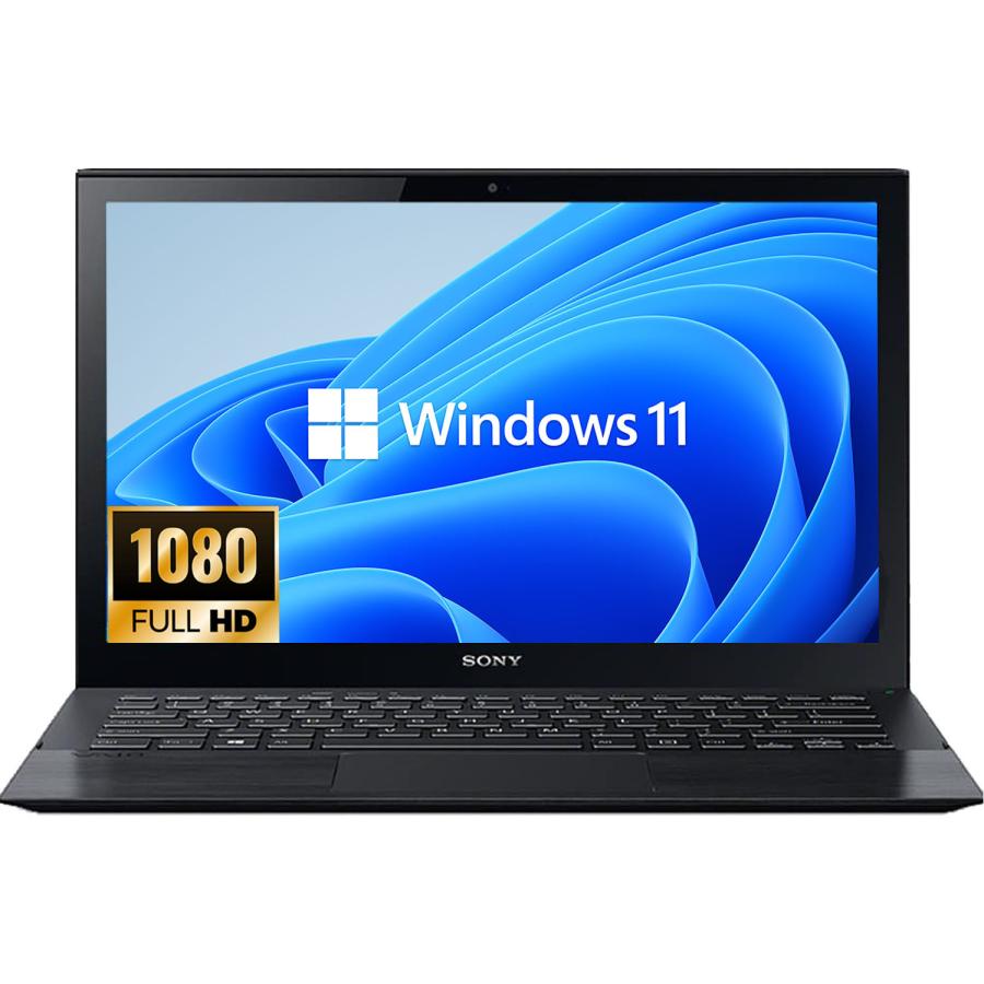爆買 ノートPC パソコン 中古パソコン 第七世代Corei5 メモリ8GB SSD256GB 13.3型 フルHD液晶 Windows11 MSoffice2024 SONY VAIO VJPG11C11N BT 無線 カメラの画像