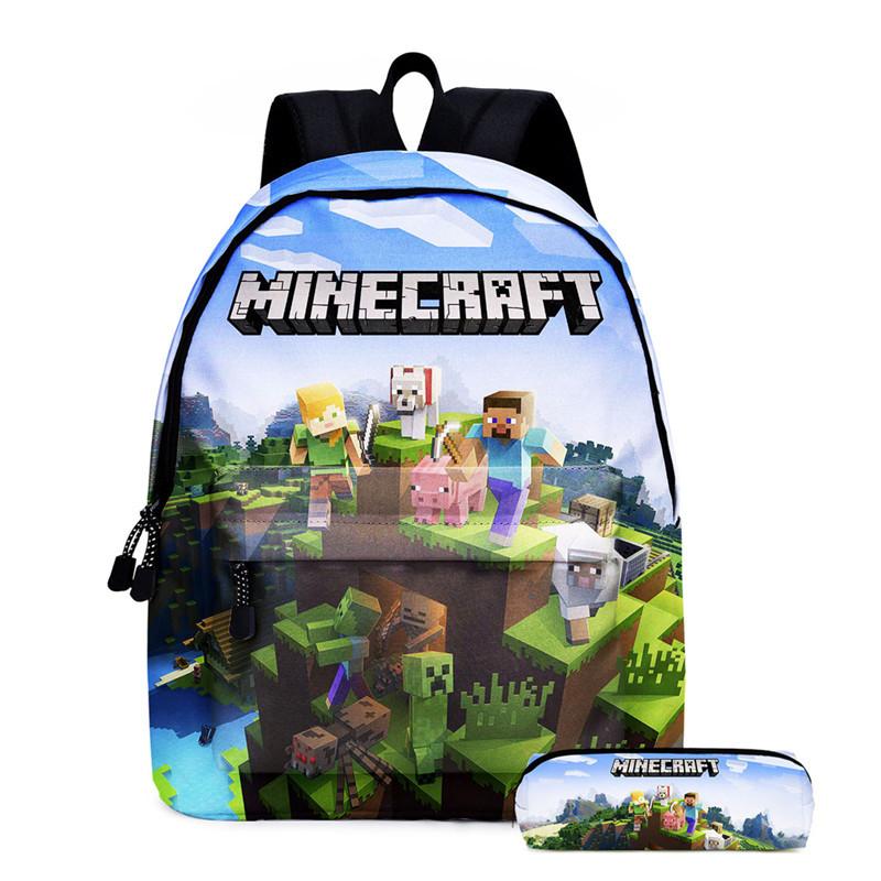 マインクラフト 2点セット リュックサック ペンケース 鞄と筆箱