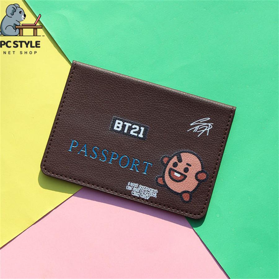 セール パスポートケース パスポート入れ BT21 旅行グッズ 14.3×10cm