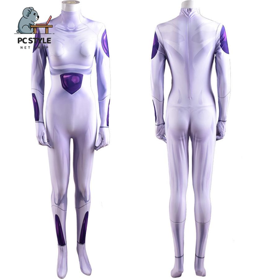 ドラゴンボール フリーザ 全身タイツ キャラ仮装 大人・子供用 連体  