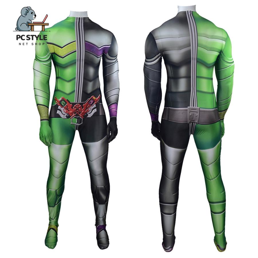 仮面ライダーW 風都探偵 全身タイツ キャラ仮装 大人・子供用 仮面ライダーW 風都探偵 全身タイツ キャラ仮装 大人・子供用
