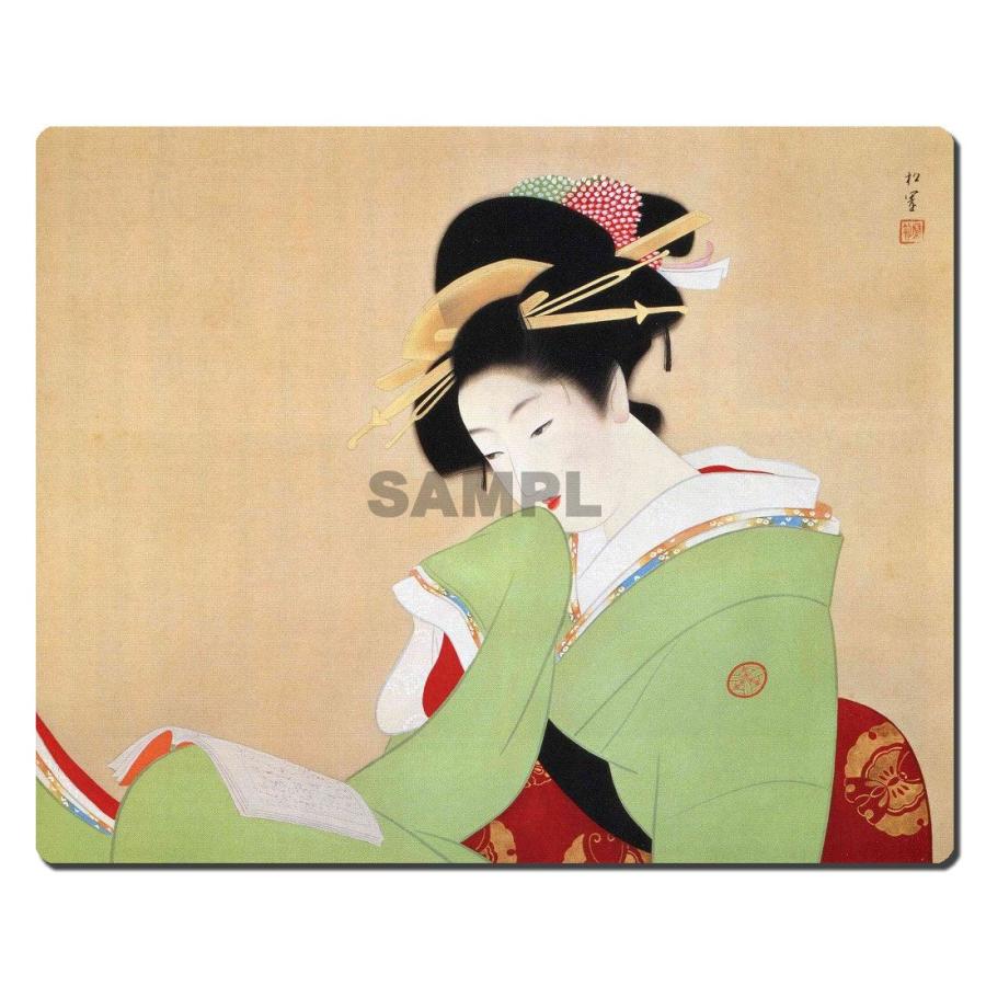 マウスパッド オリジナル 浮世絵 浮世絵マウスパッド 10003 上村松園 - 美人観書 | 